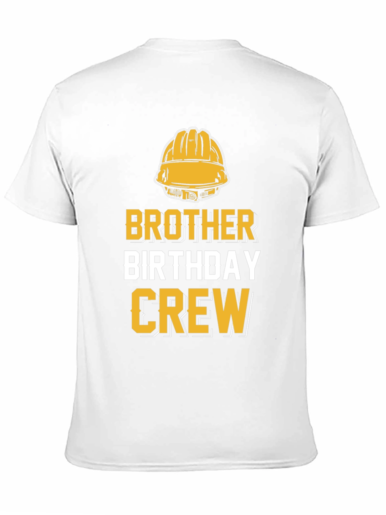 Brother Birthday Crew Construction T-Shirt