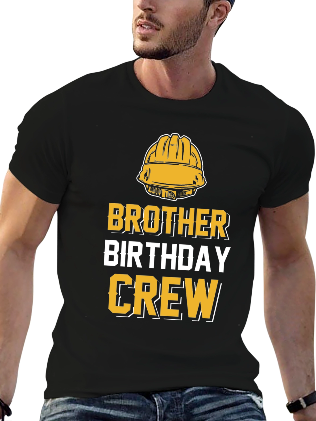 Brother Birthday Crew Construction T-Shirt