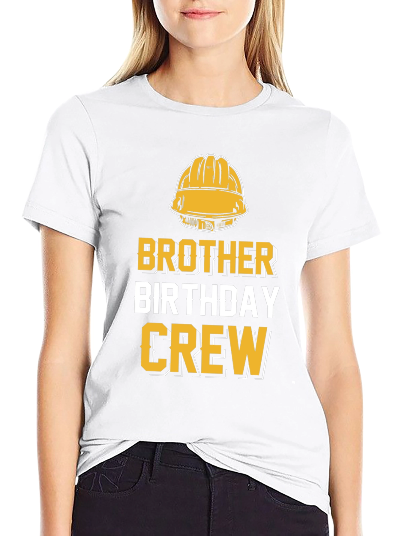 Brother Birthday Crew Construction T-Shirt