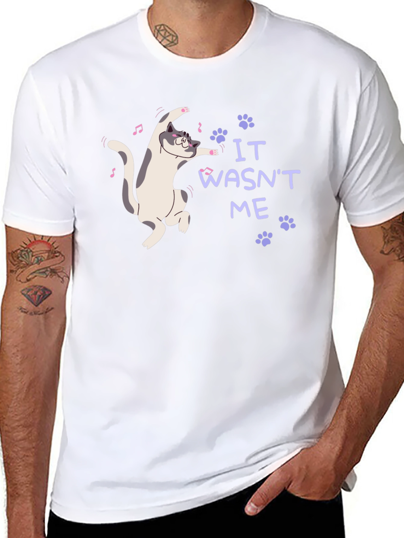 It Wasnt Me Cat T-Shirt