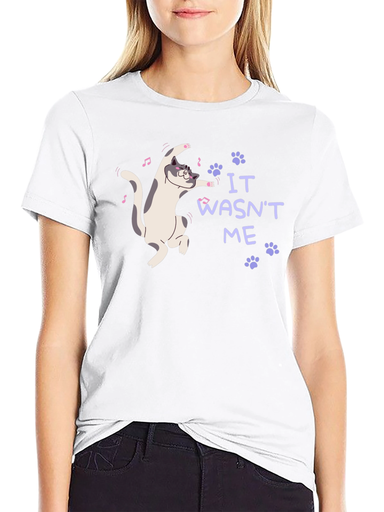 It Wasnt Me Cat T-Shirt