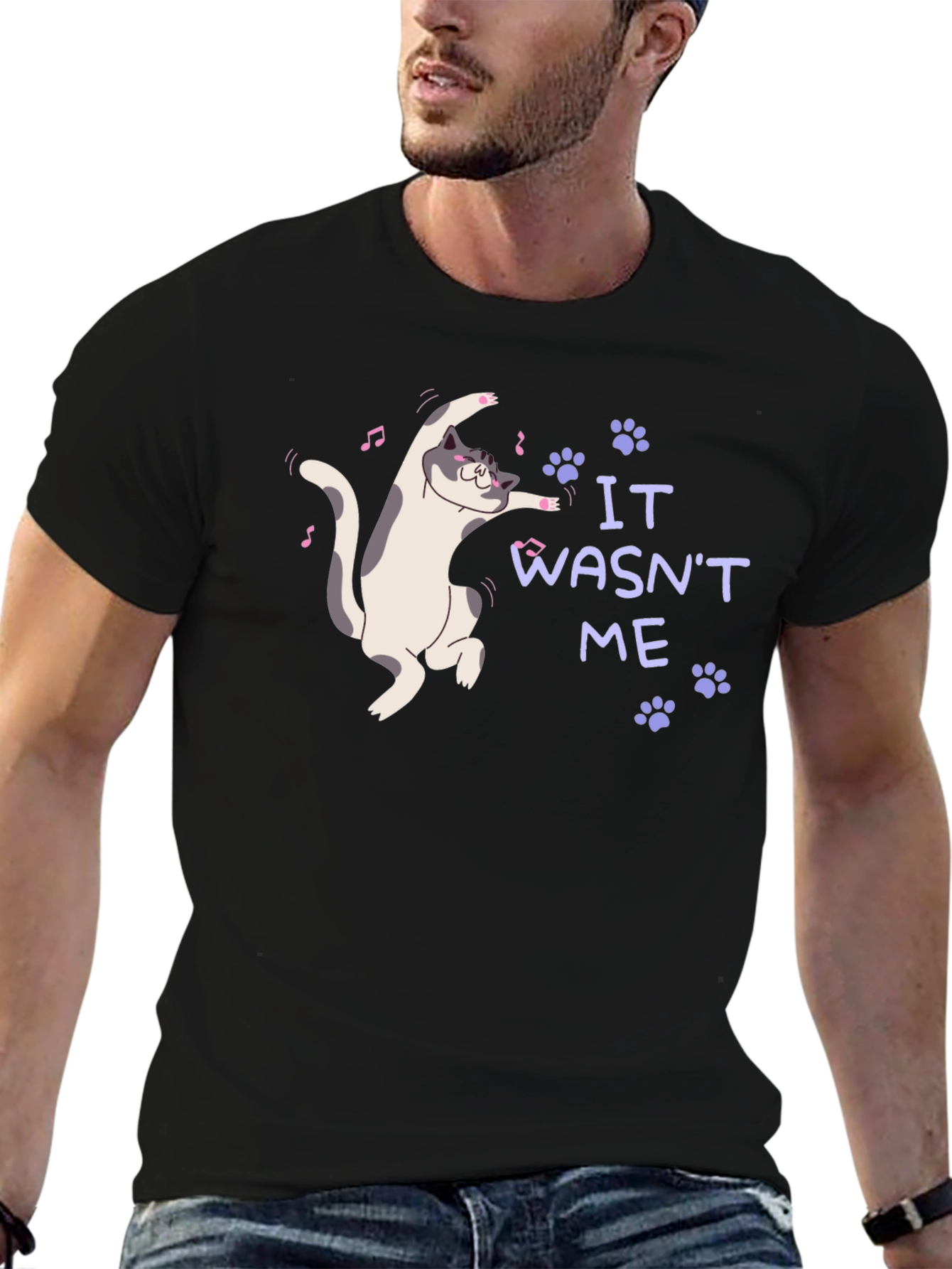 It Wasnt Me Cat T-Shirt