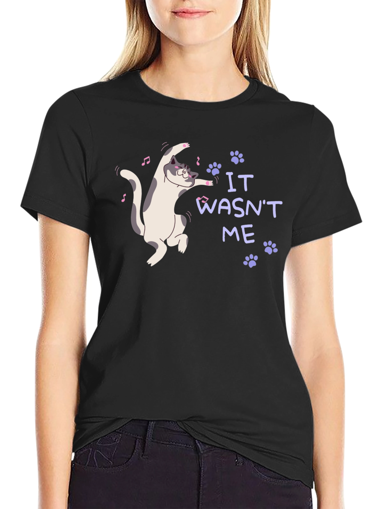 It Wasnt Me Cat T-Shirt