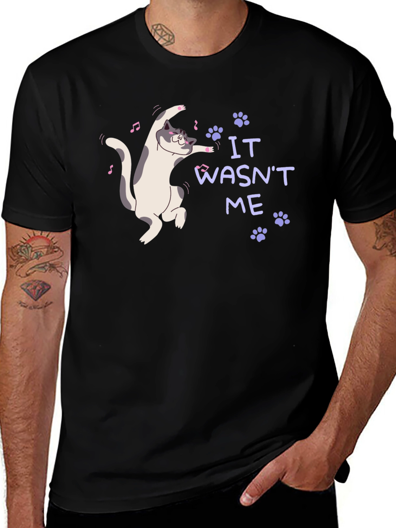 It Wasnt Me Cat T-Shirt