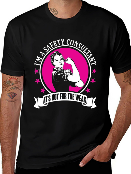Safety Consultant T-Shirt - Strong Woman Graphic