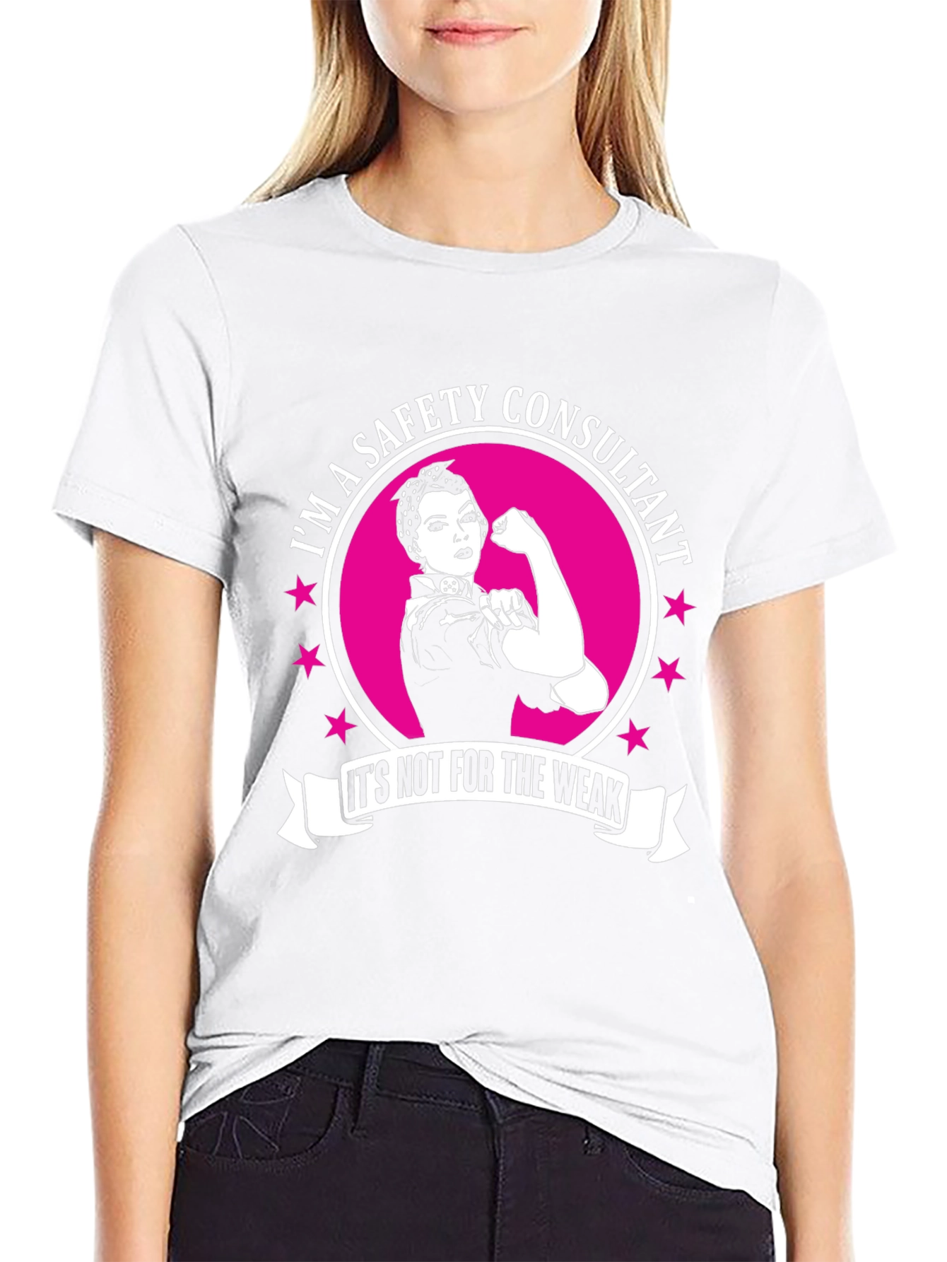 Safety Consultant T-Shirt - Strong Woman Graphic