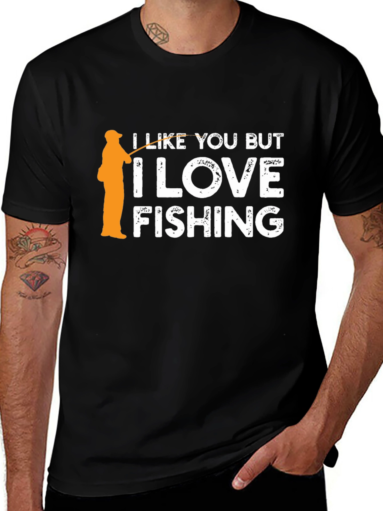 I Love Fishing Graphic Tee