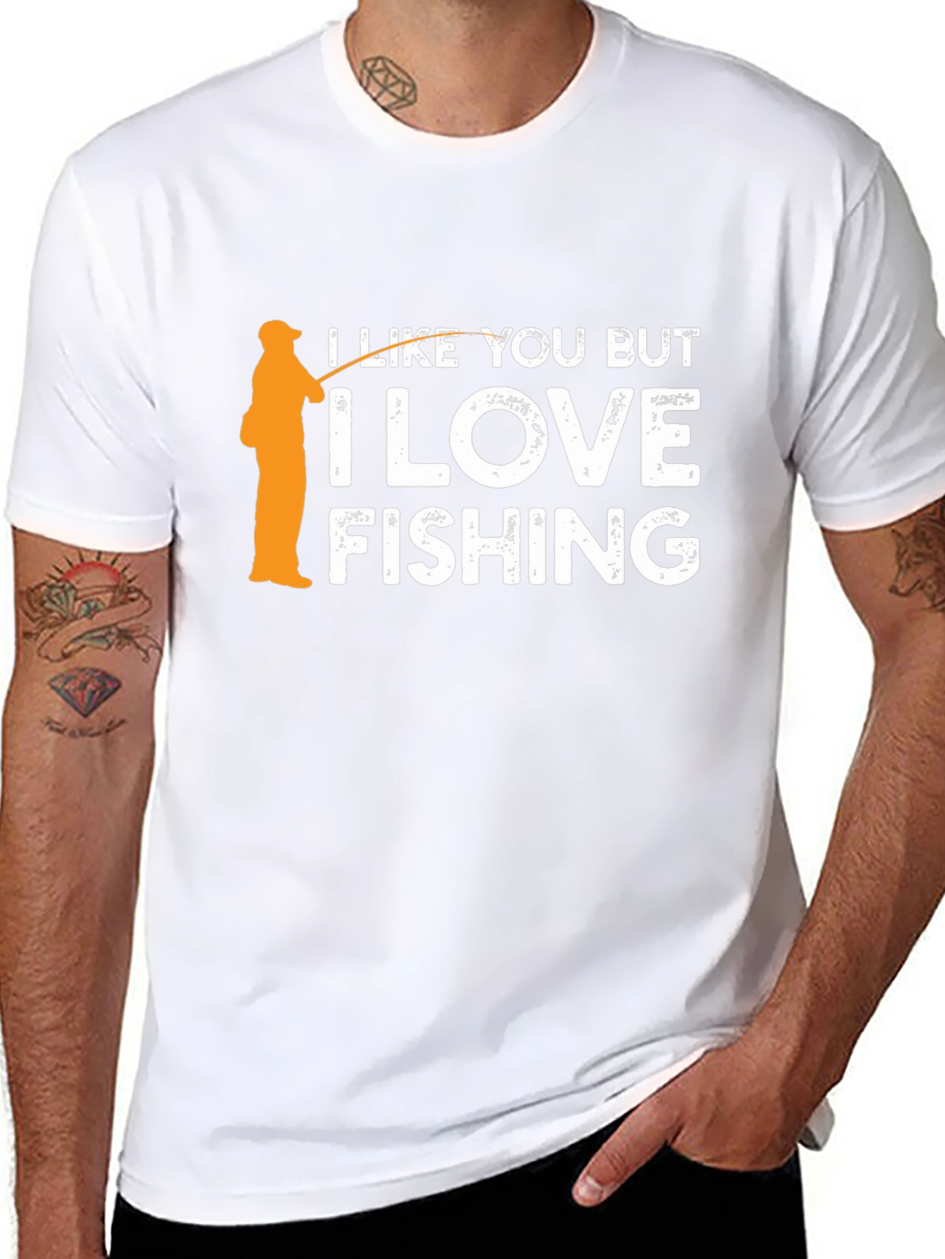 I Love Fishing Graphic Tee