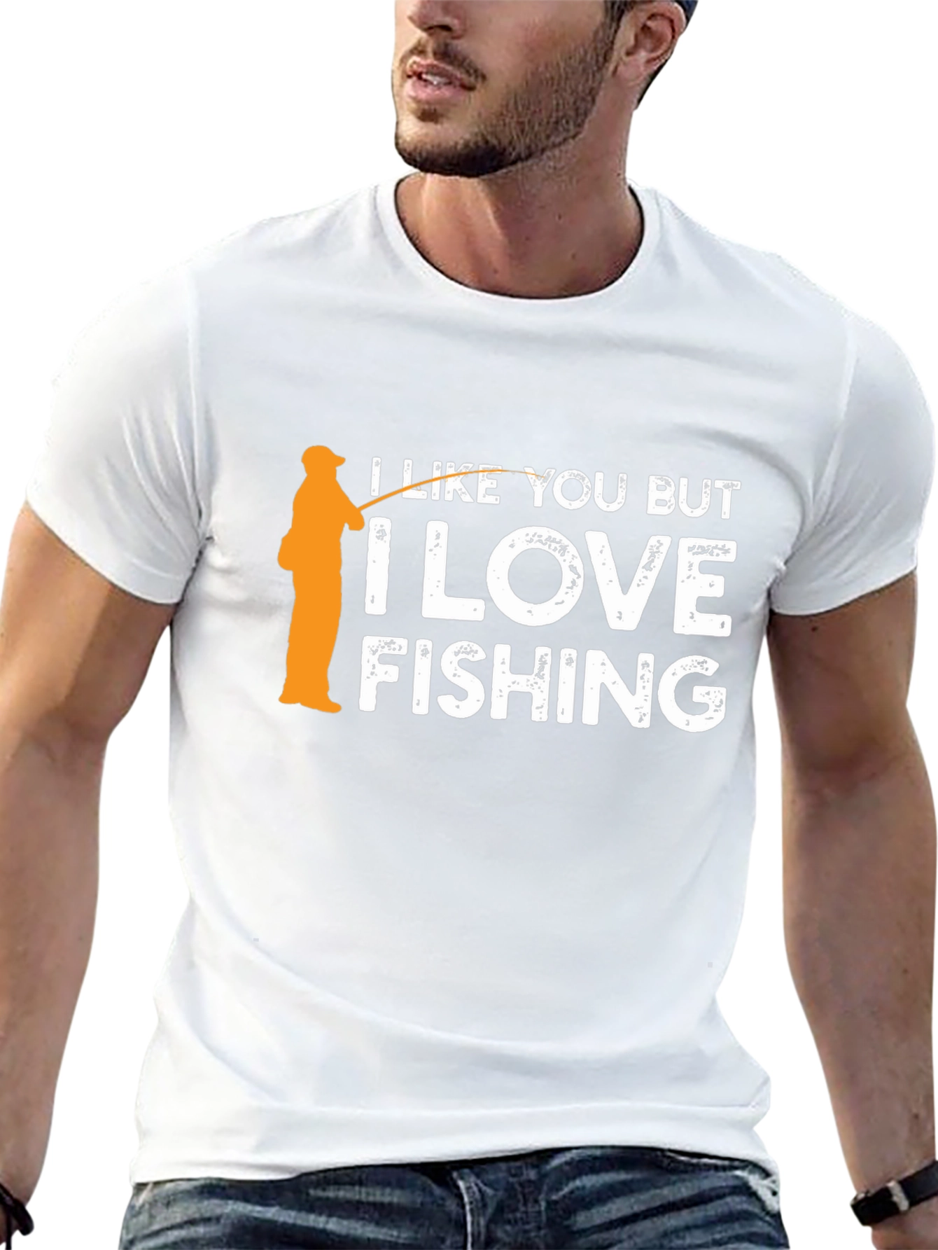 I Love Fishing Graphic Tee
