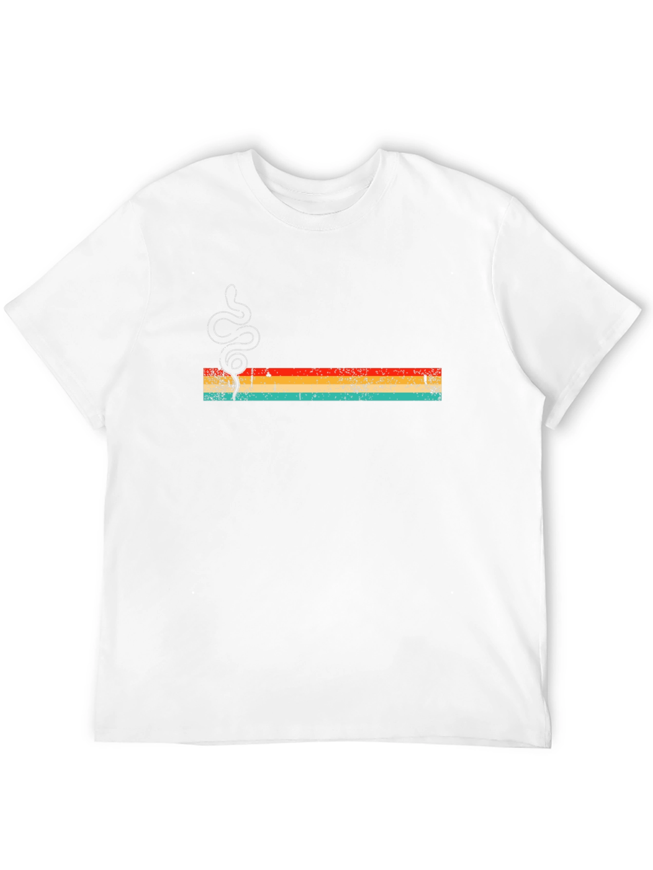 Retro Snake Graphic Tee - Mens Black T-Shirt