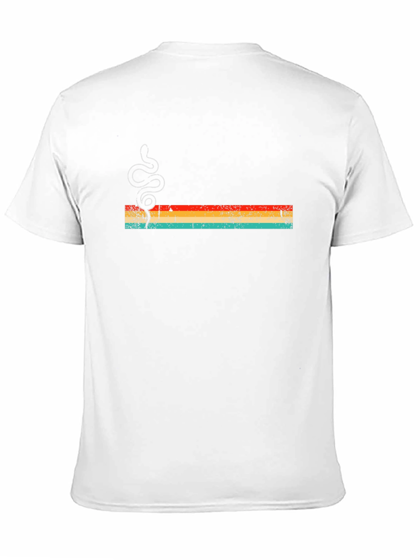 Retro Snake Graphic Tee - Mens Black T-Shirt