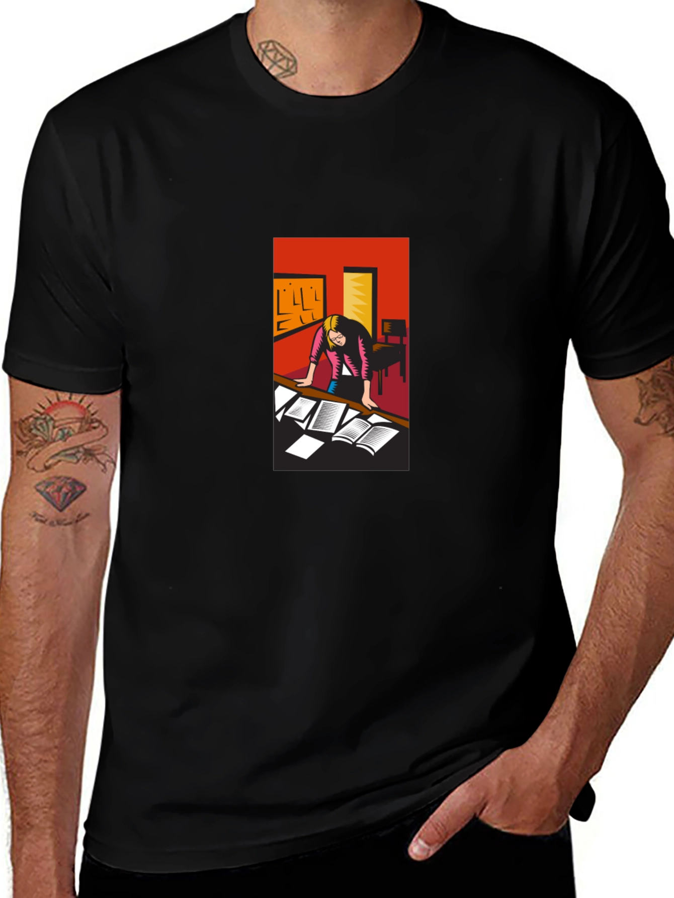 Studious Graphic Tee - Black Cotton T-Shirt
