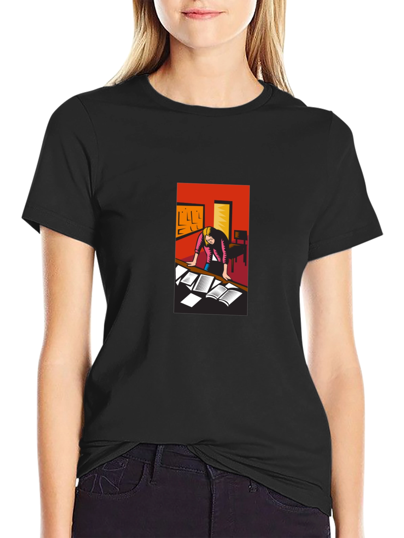 Studious Graphic Tee - Black Cotton T-Shirt