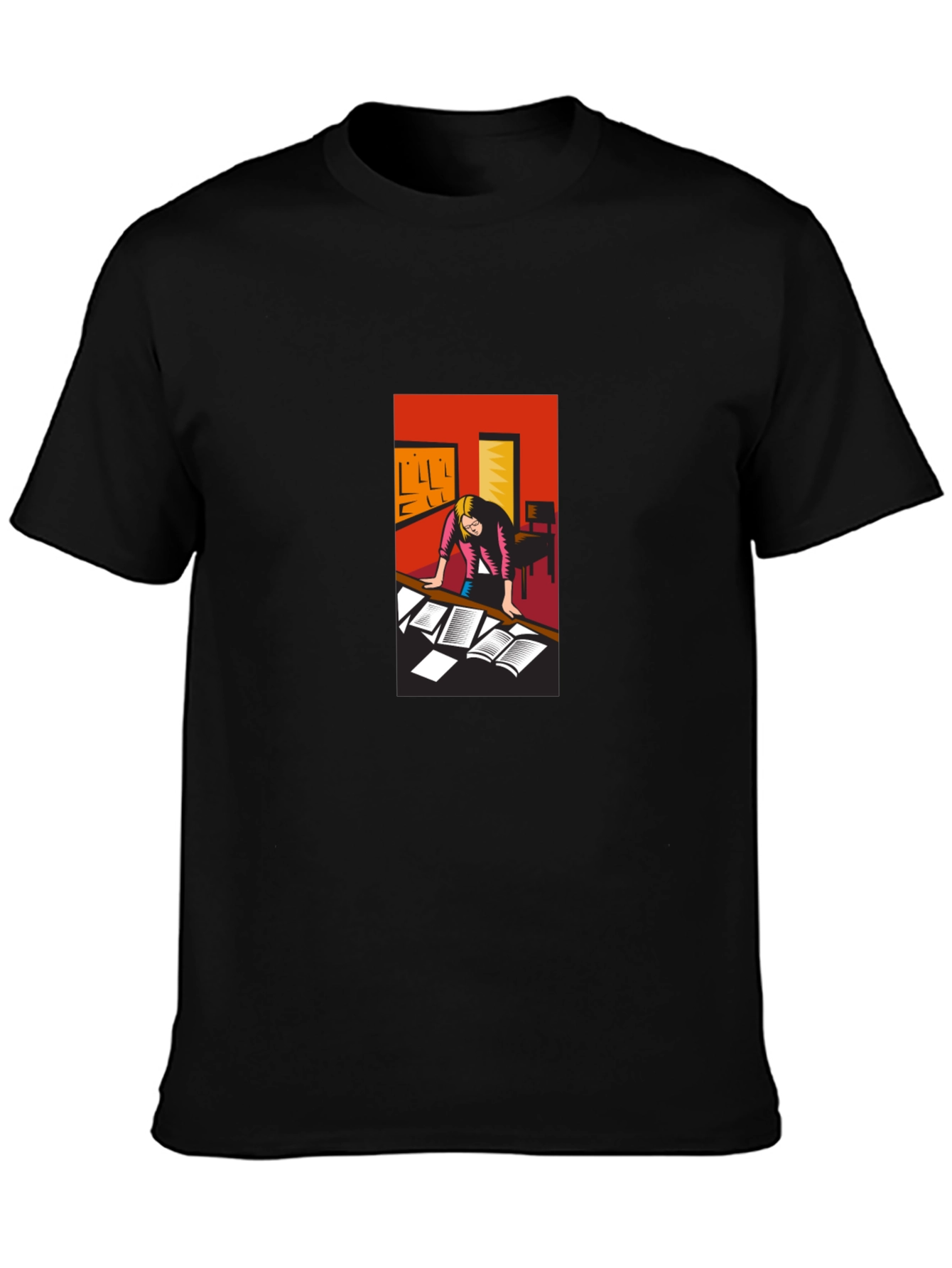 Studious Graphic Tee - Black Cotton T-Shirt