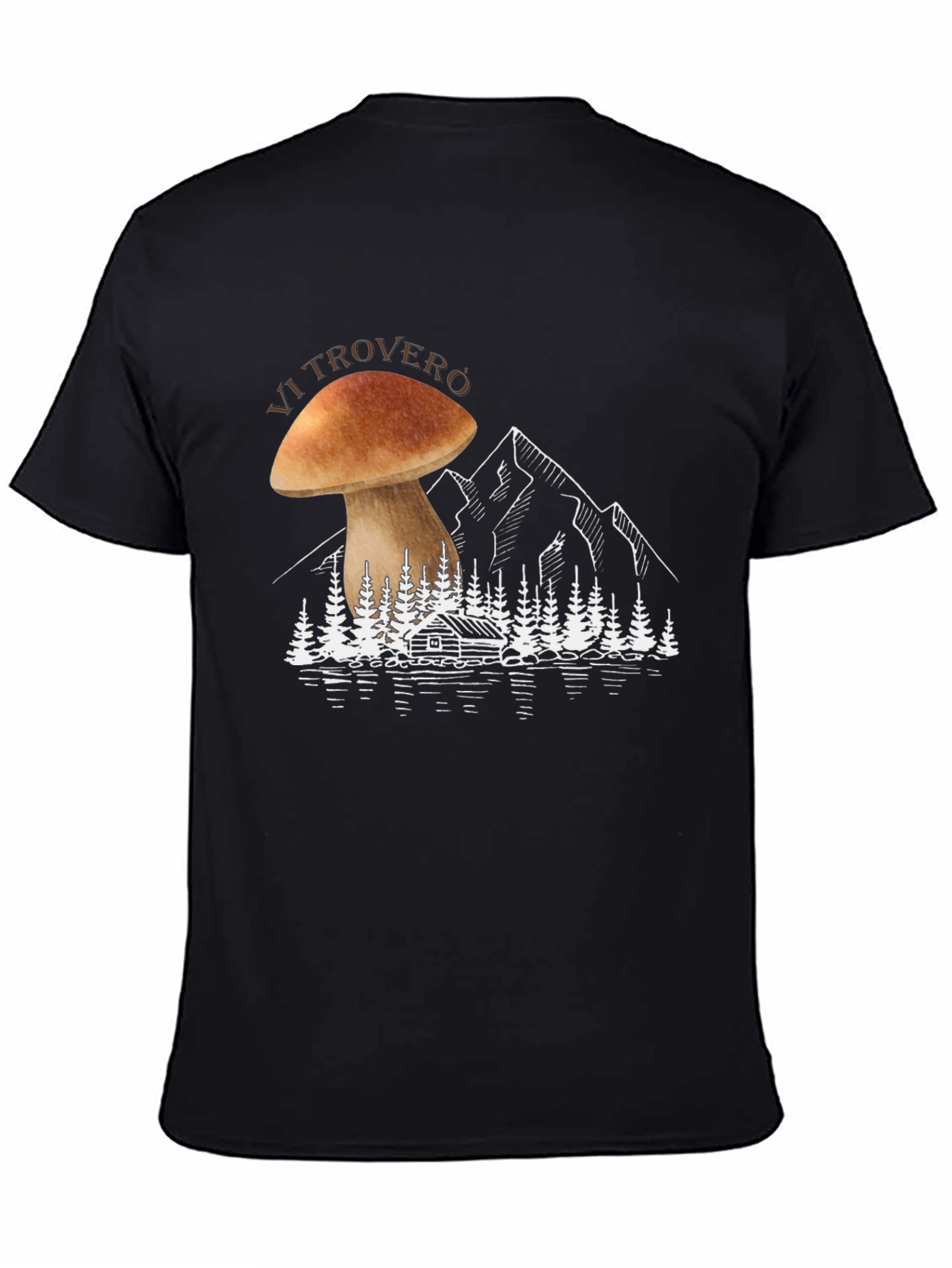 Mushroom Mountain Graphic T-Shirt - Nature Lover Tee