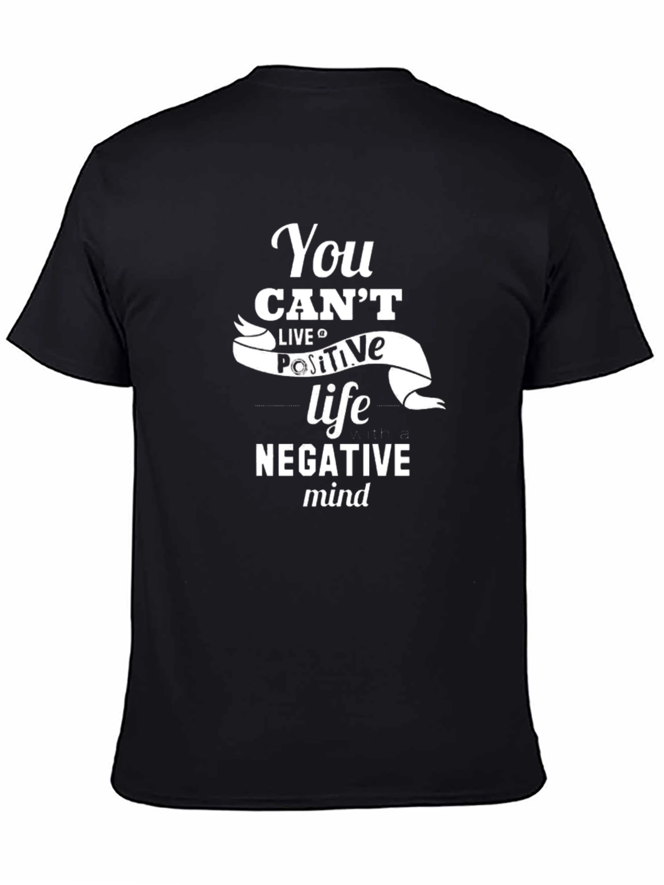 Positive Mindset Black Graphic Tee