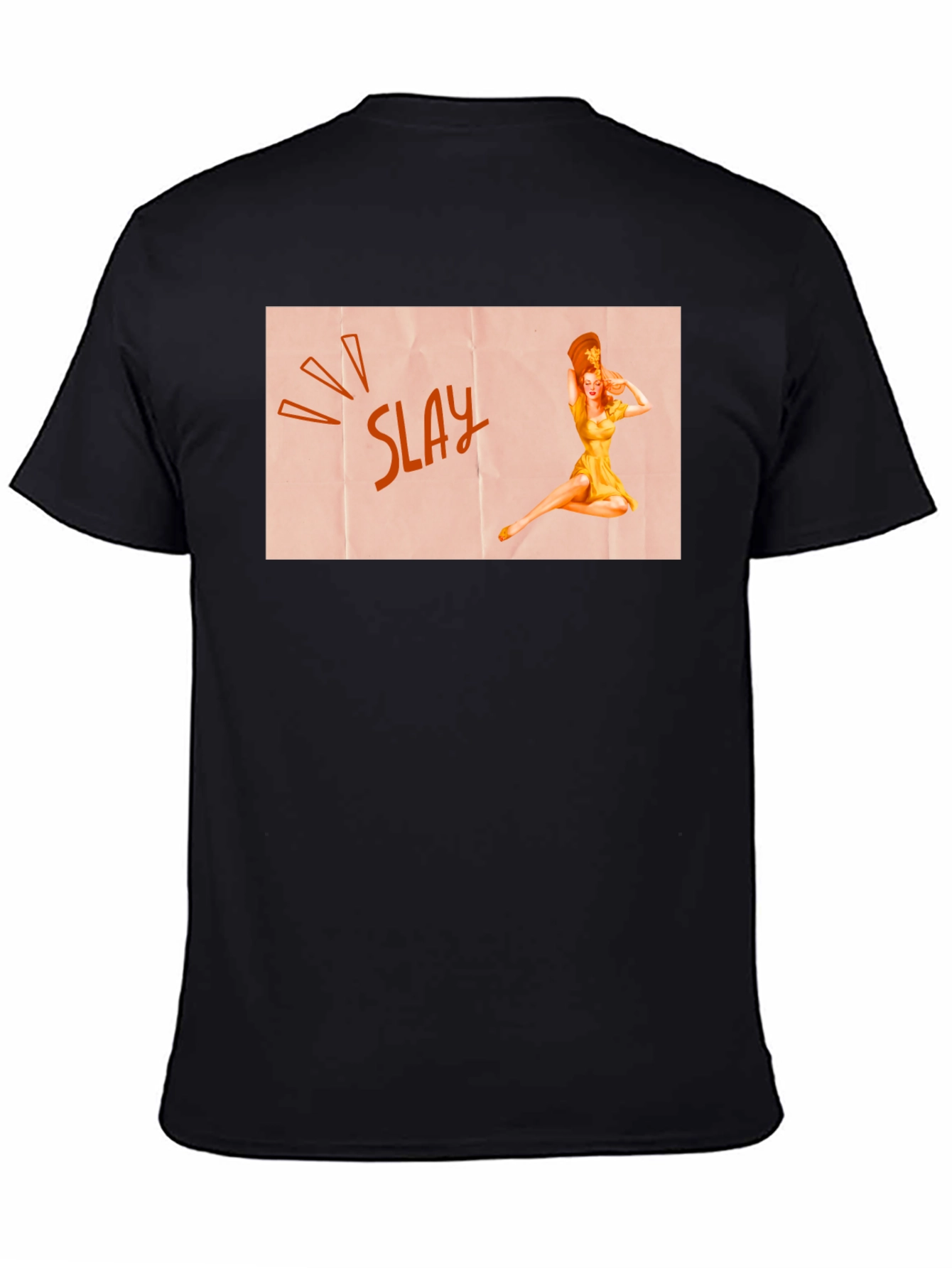 Slay Pin-Up Graphic Tee - Black