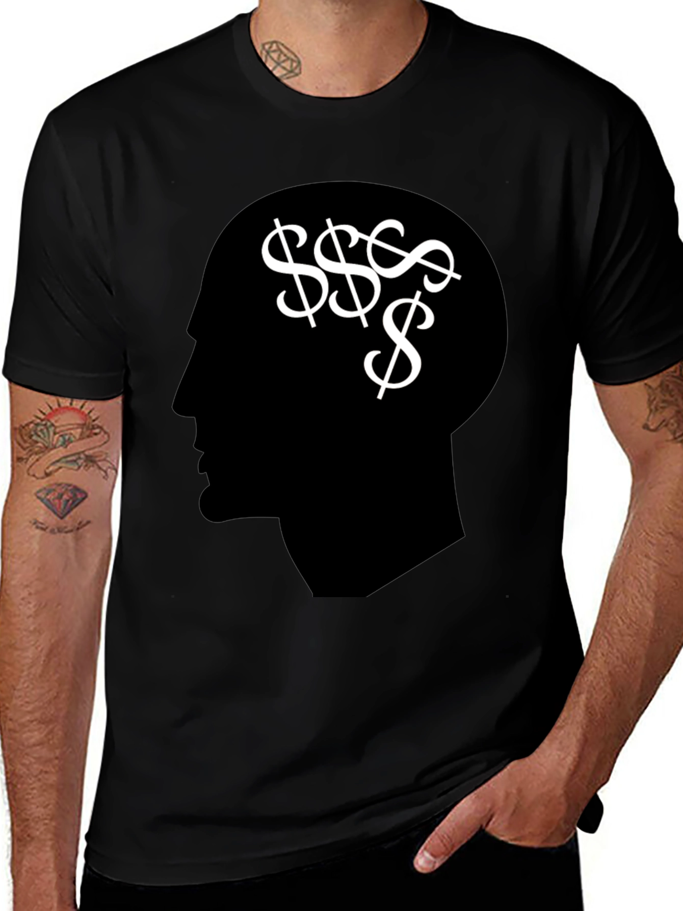 Money Mindset T-Shirt - Black Graphic Tee