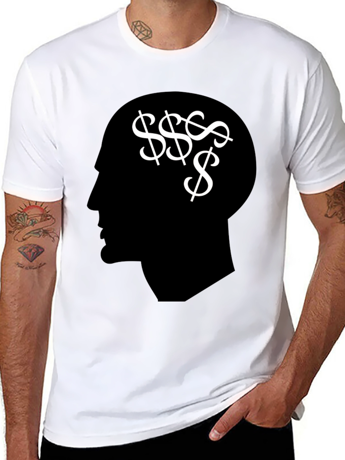 Money Mindset T-Shirt - Black Graphic Tee
