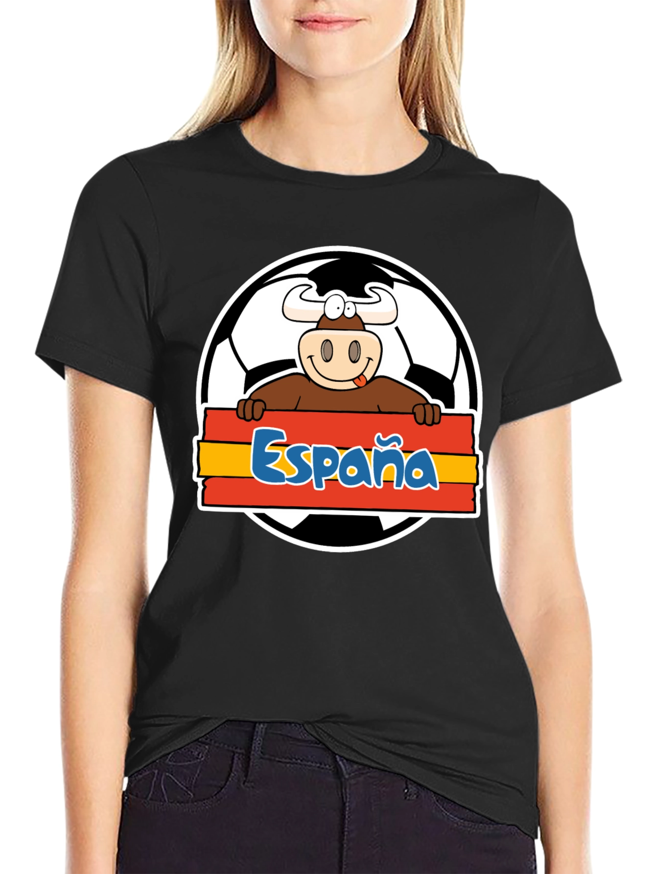 Spain Soccer Bull T-Shirt - Viva España Football Tee!