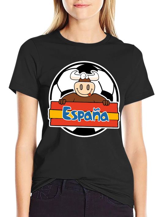 Spain Soccer Bull T-Shirt - Viva España Football Tee!