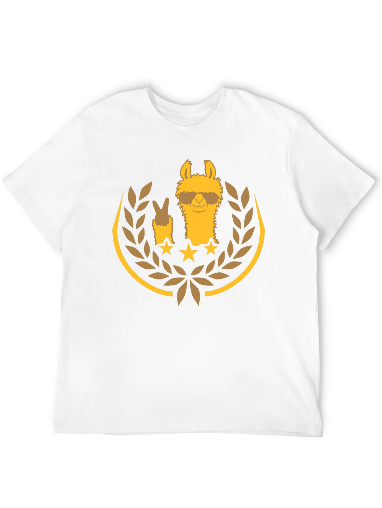 Cool Llama Graphic Tee - Casual Black T-Shirt