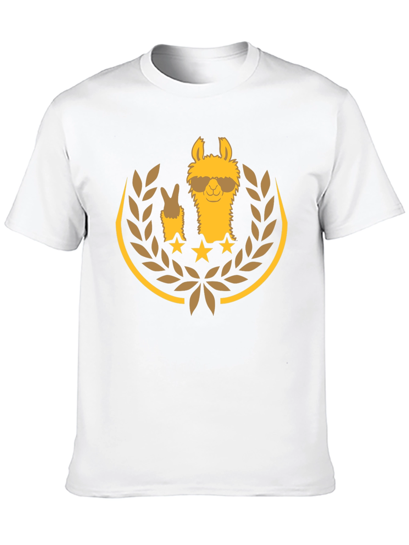 Cool Llama Graphic Tee - Casual Black T-Shirt