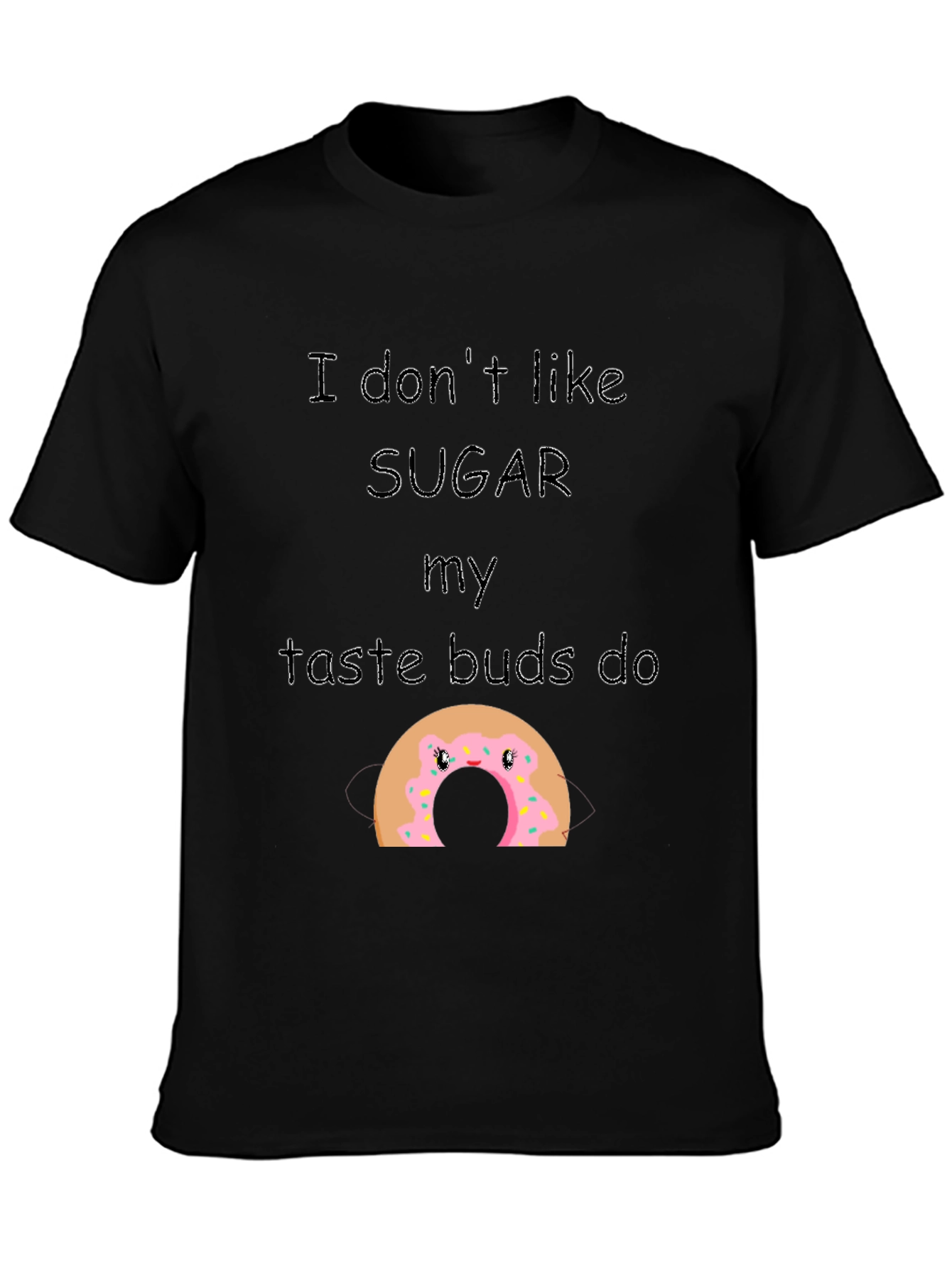 Funny Donut Taste Buds Graphic Tee
