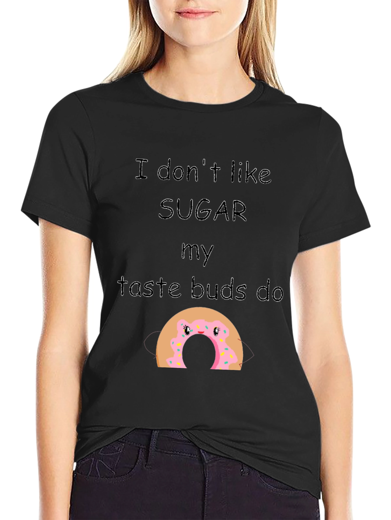 Funny Donut Taste Buds Graphic Tee