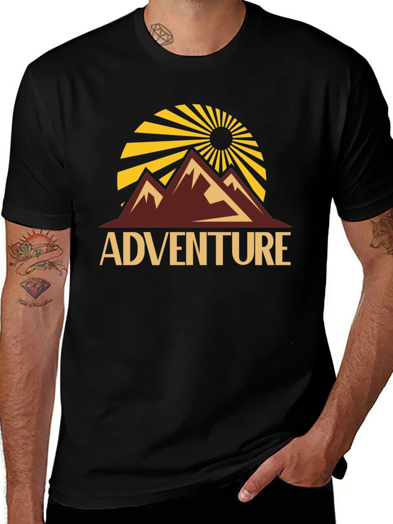 Adventure Graphic Tee - Mountain Scene