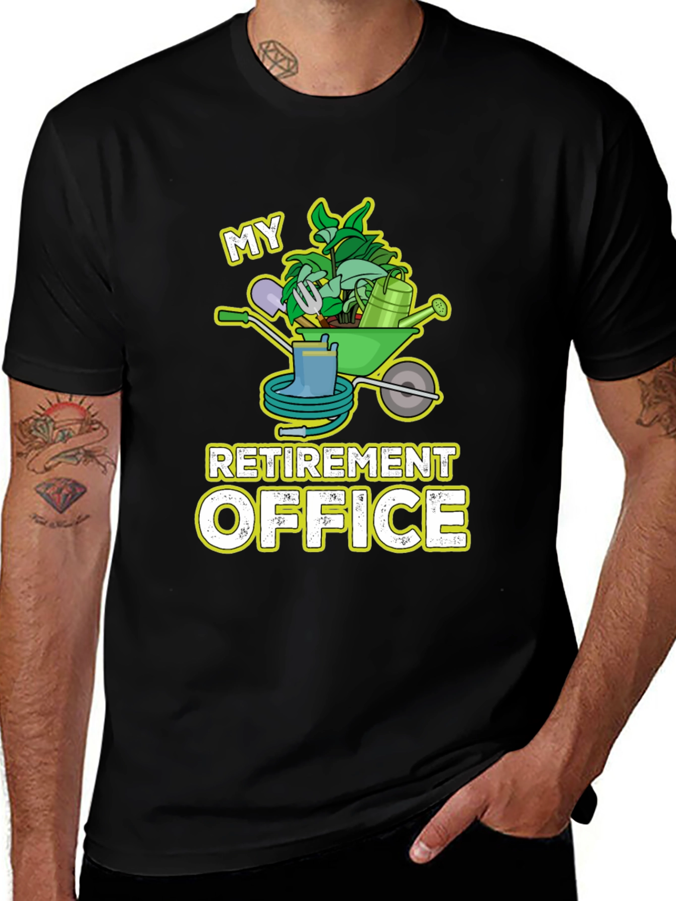 Retirement Office T-Shirt - Gardening Theme