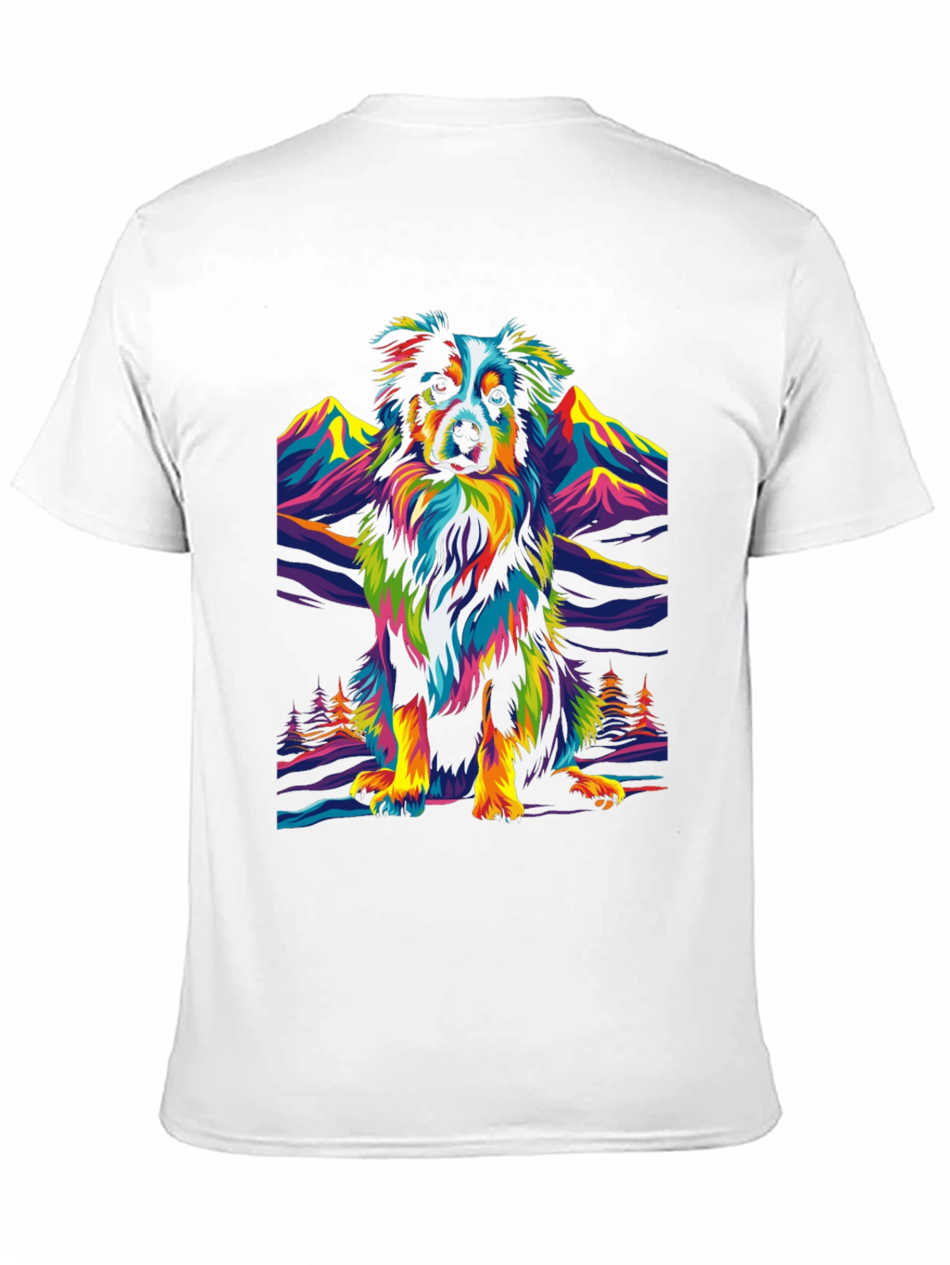 Colorful Dog Graphic Tee
