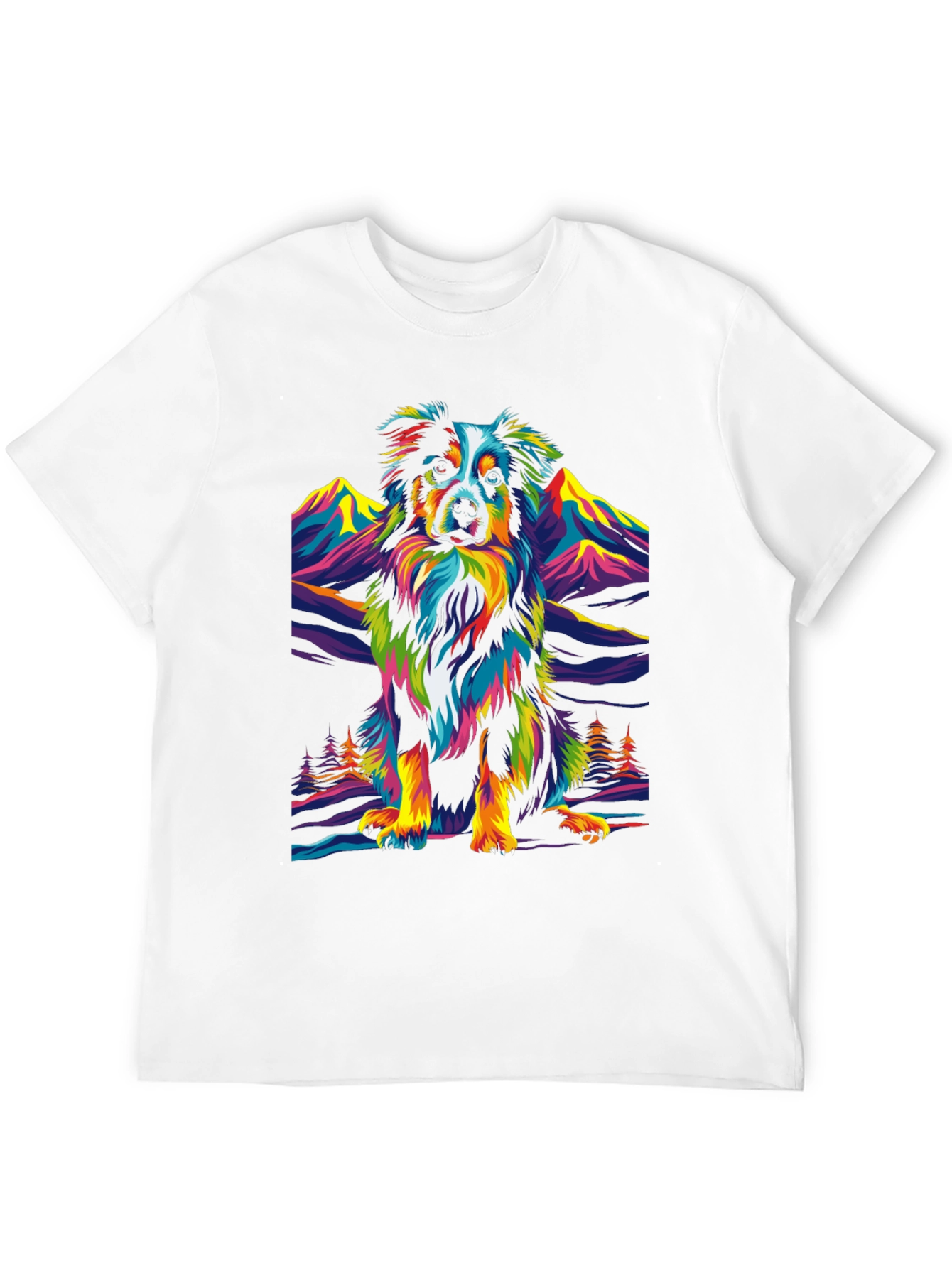 Colorful Dog Graphic Tee