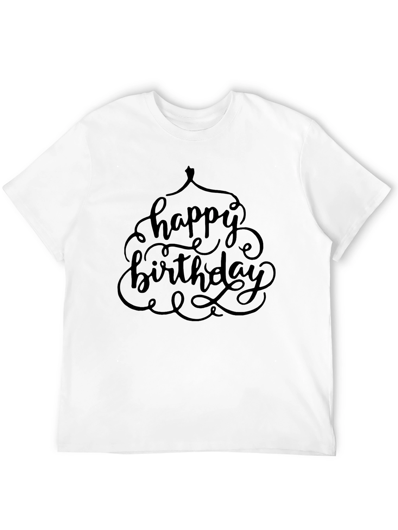 Happy Birthday Black T-Shirt