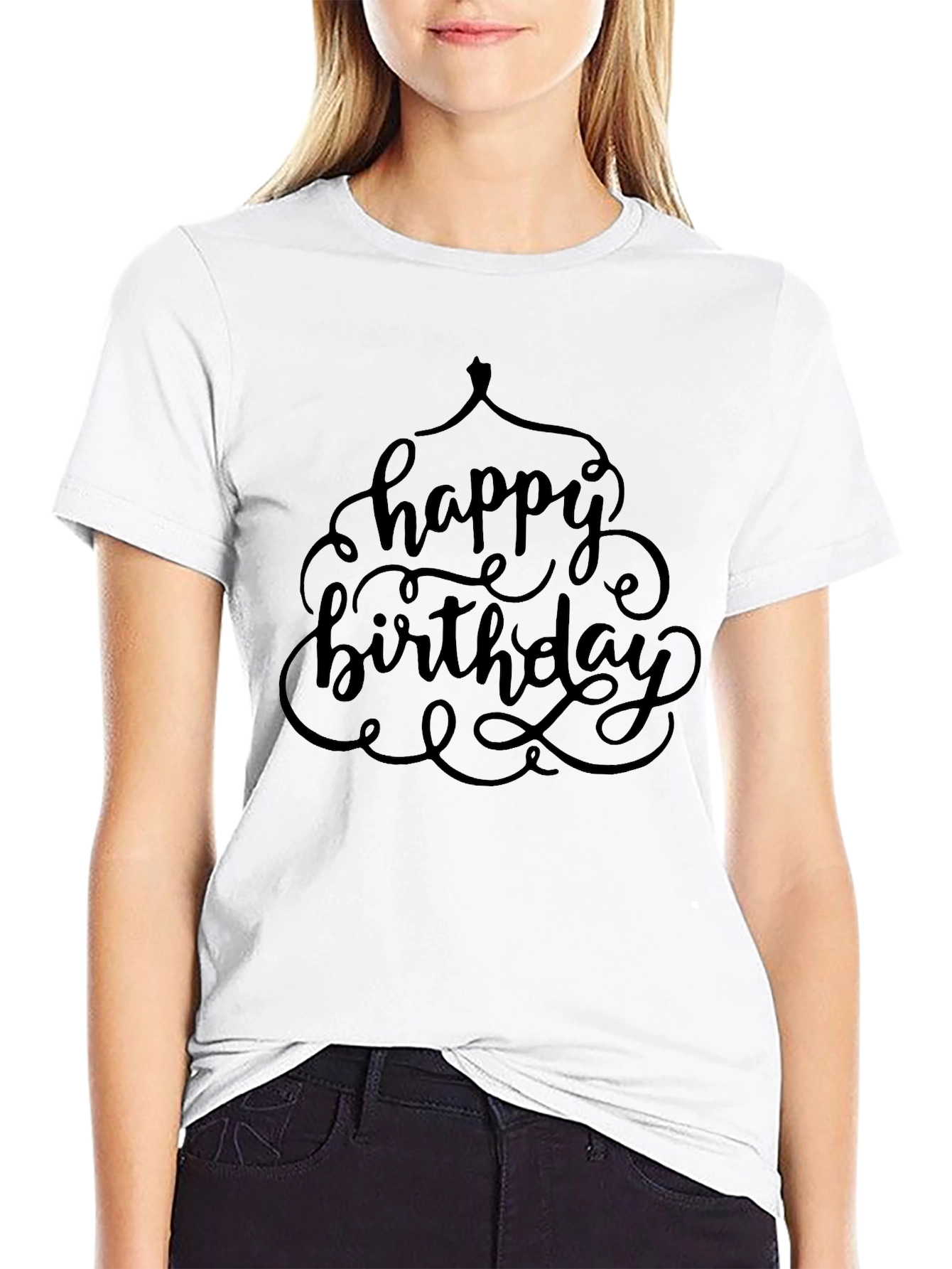 Happy Birthday Black T-Shirt