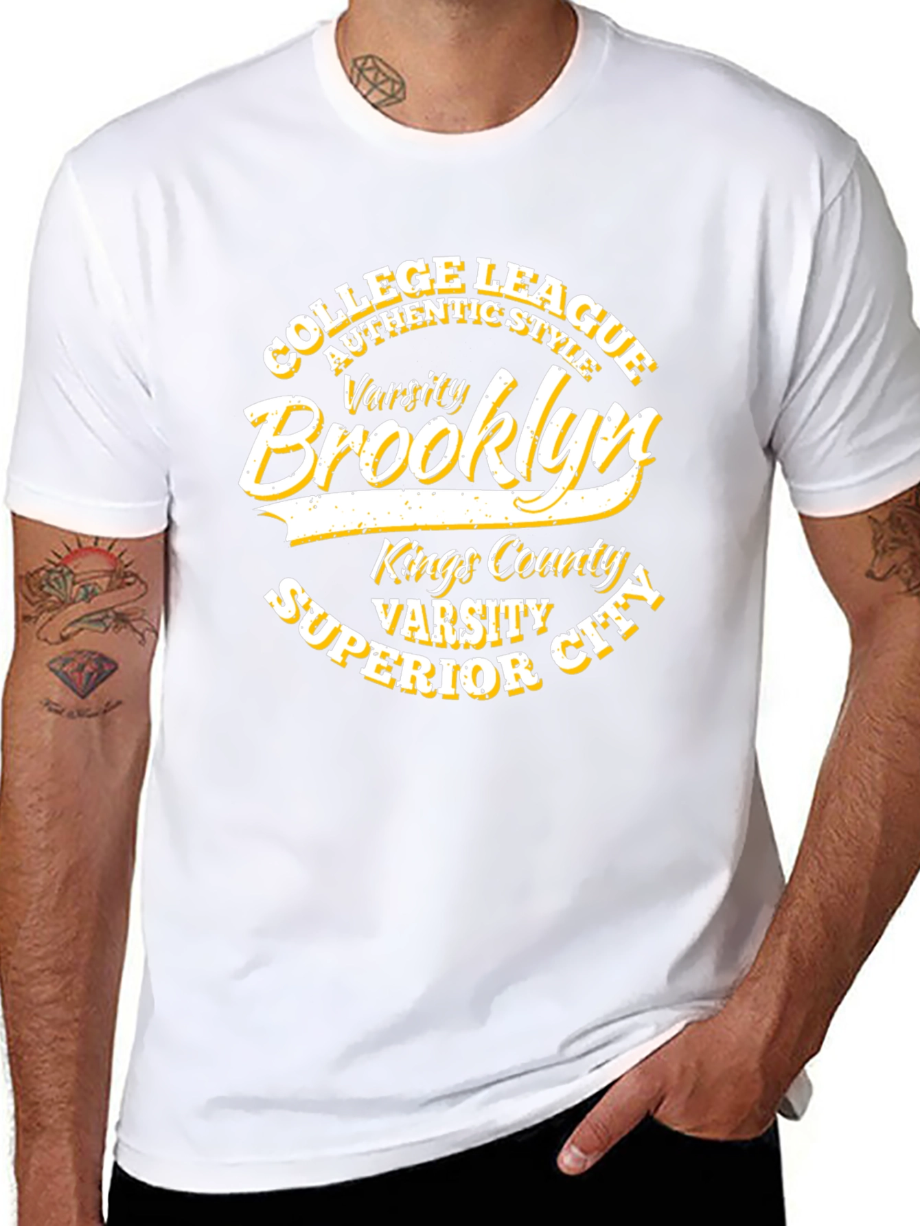 Brooklyn Varsity College League Black T-Shirt