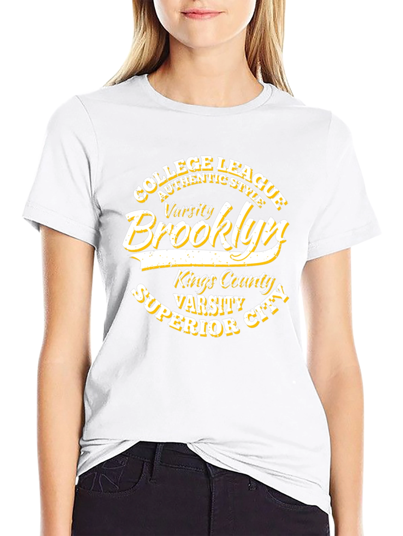 Brooklyn Varsity College League Black T-Shirt