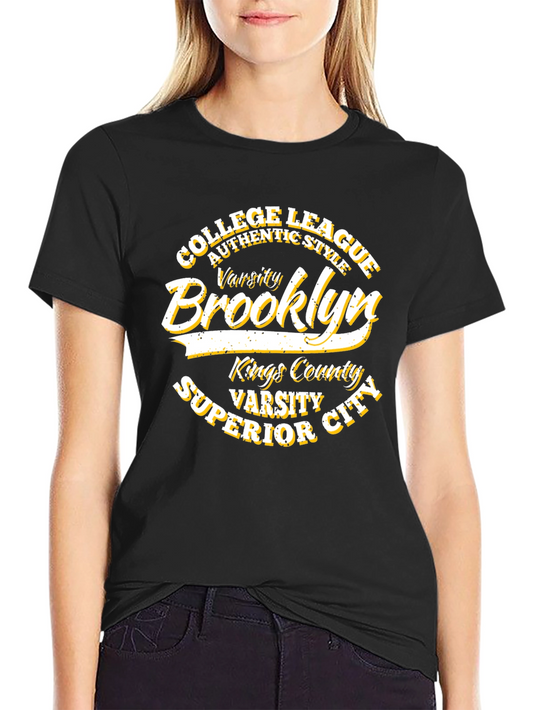 Brooklyn Varsity College League Black T-Shirt
