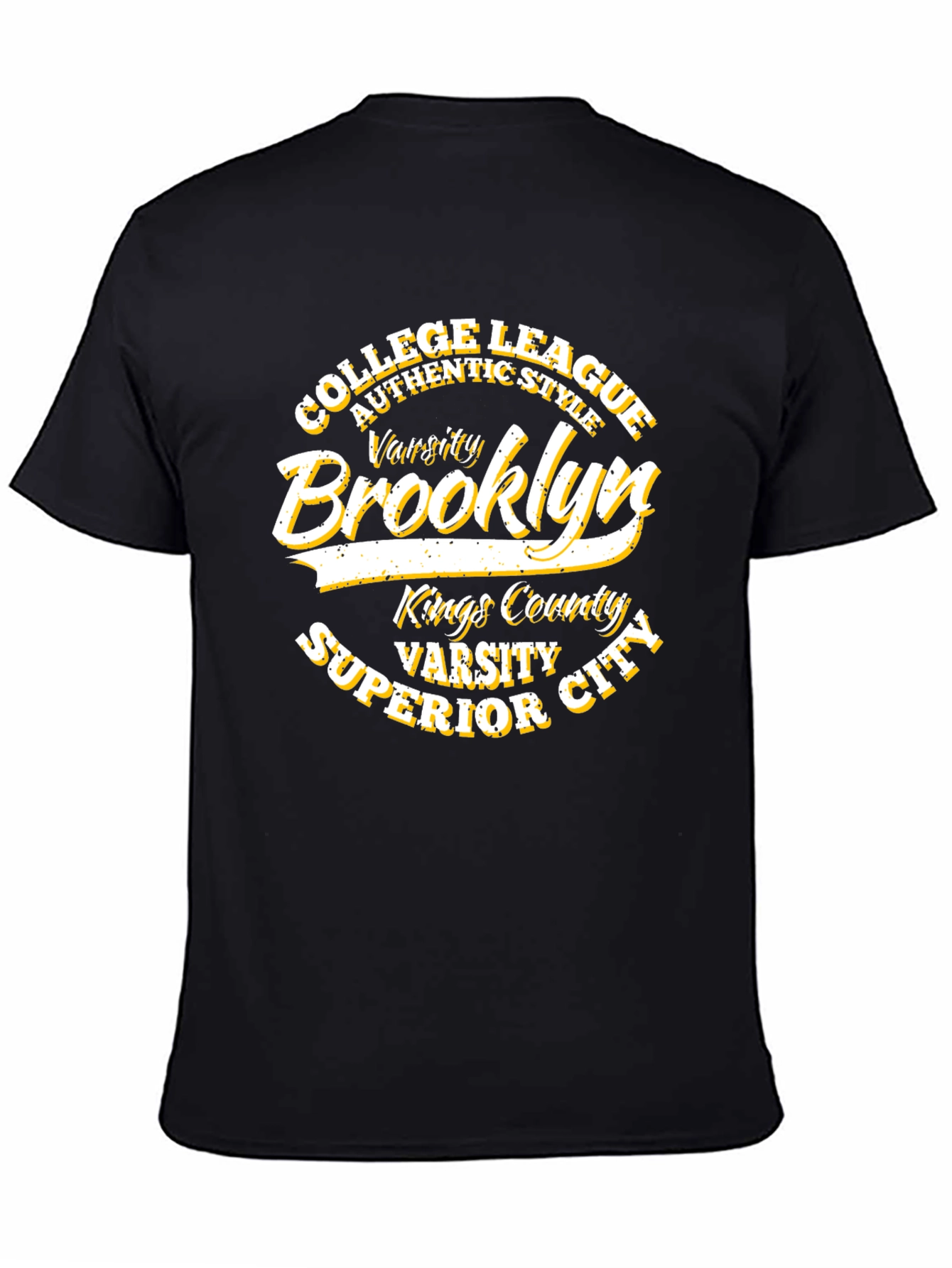Brooklyn Varsity College League Black T-Shirt
