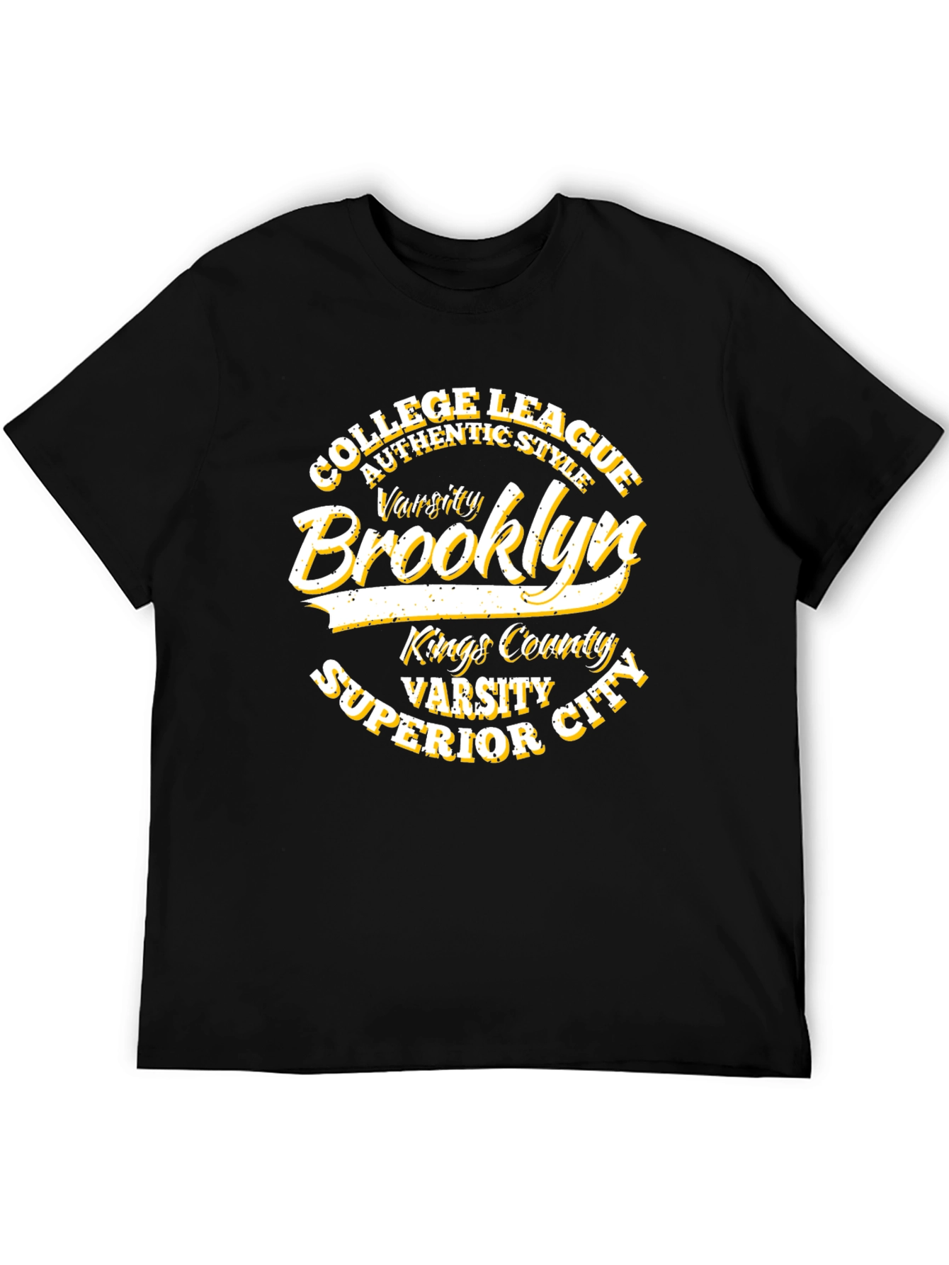 Brooklyn Varsity College League Black T-Shirt