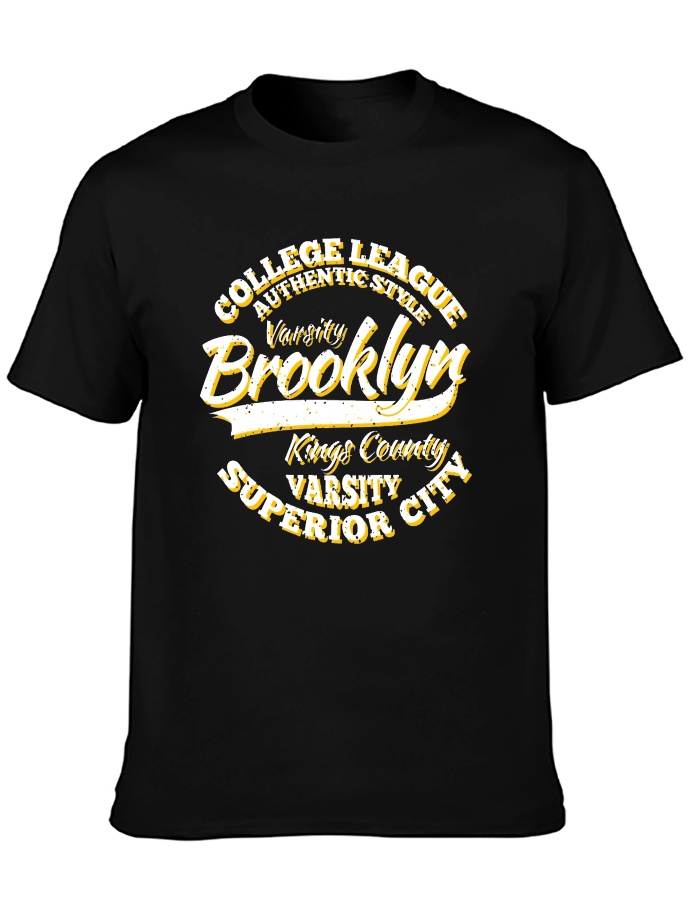 Brooklyn Varsity College League Black T-Shirt