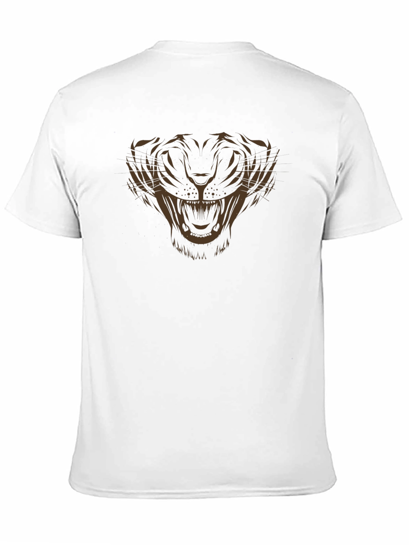 Mens Black Tiger Graphic Tee