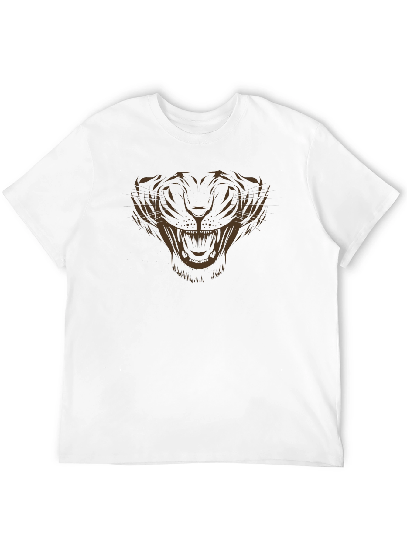 Mens Black Tiger Graphic Tee