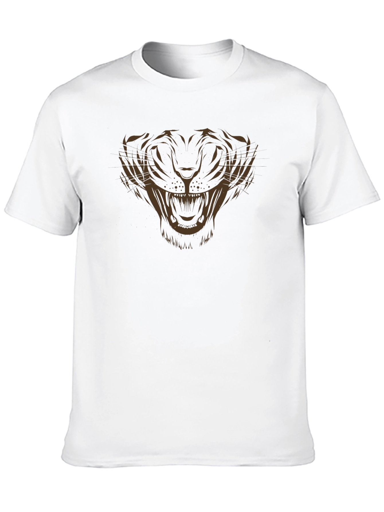 Mens Black Tiger Graphic Tee