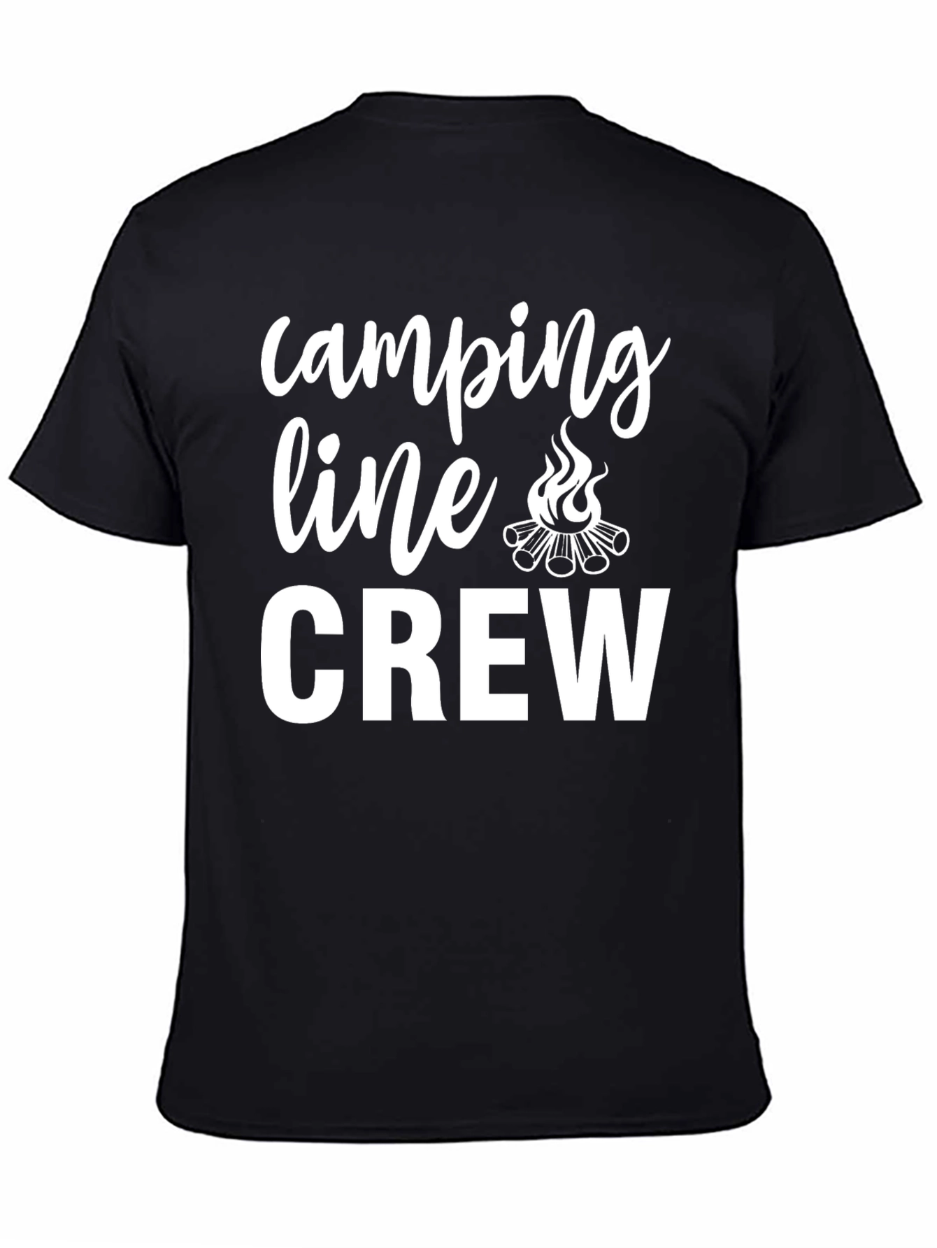 Camping Crew Graphic Tee - Black