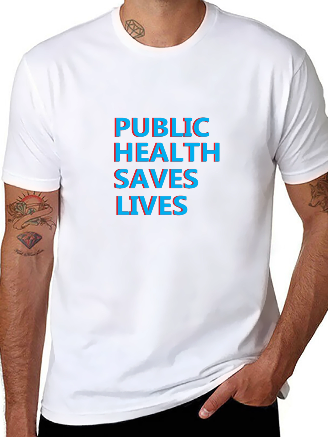 Public Health Saves Lives T-Shirt - Black