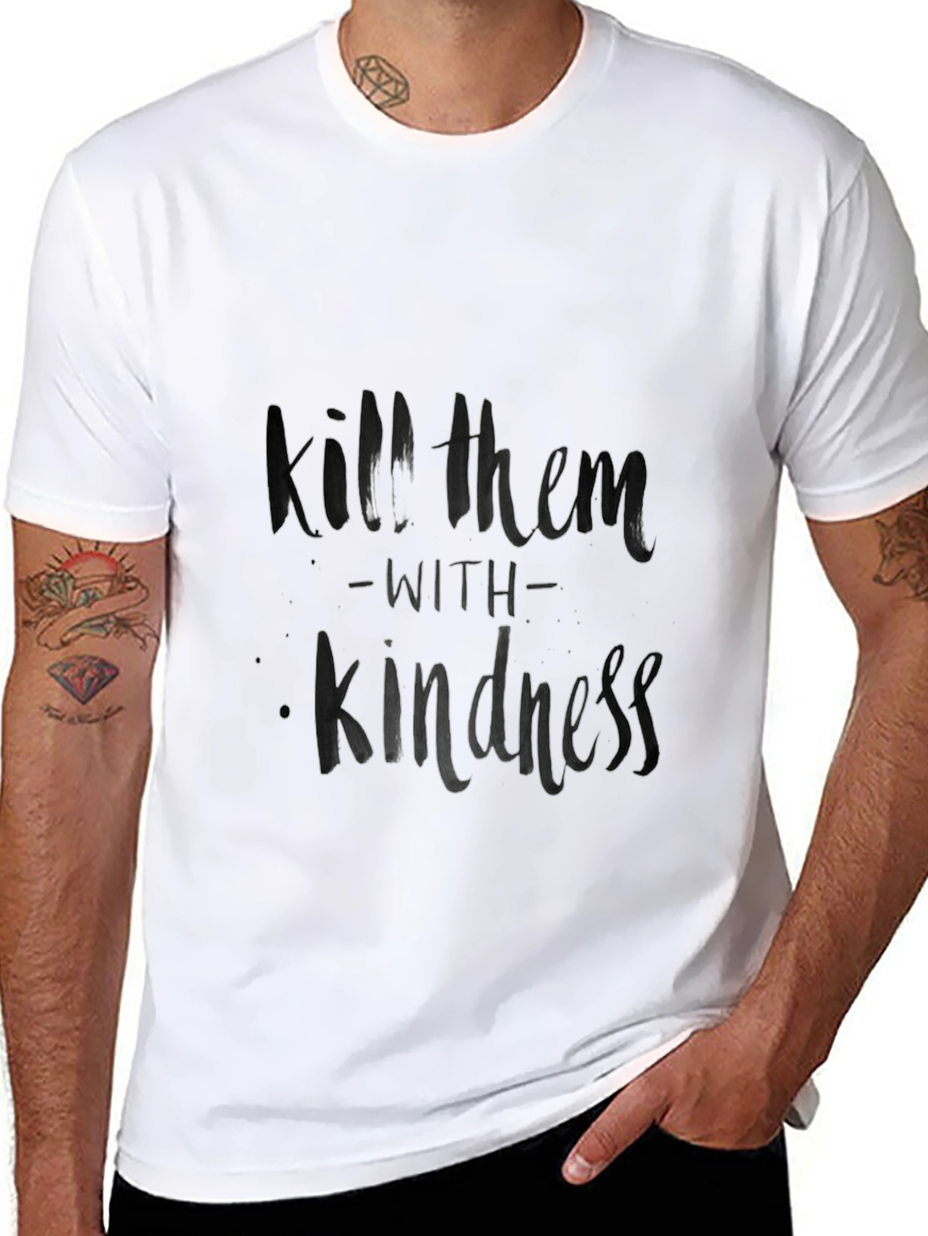 Kill Them with Kindness Black T-Shirt