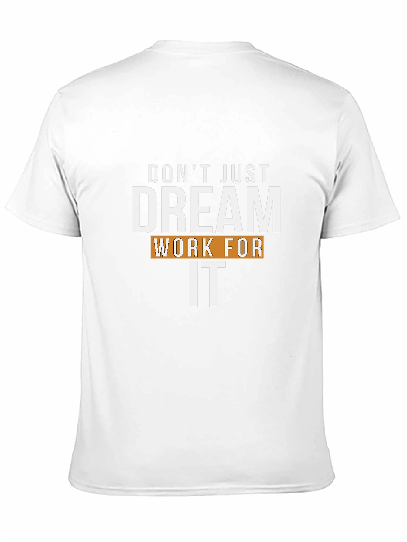 Motivational Dream Work It Black Graphic T-Shirt