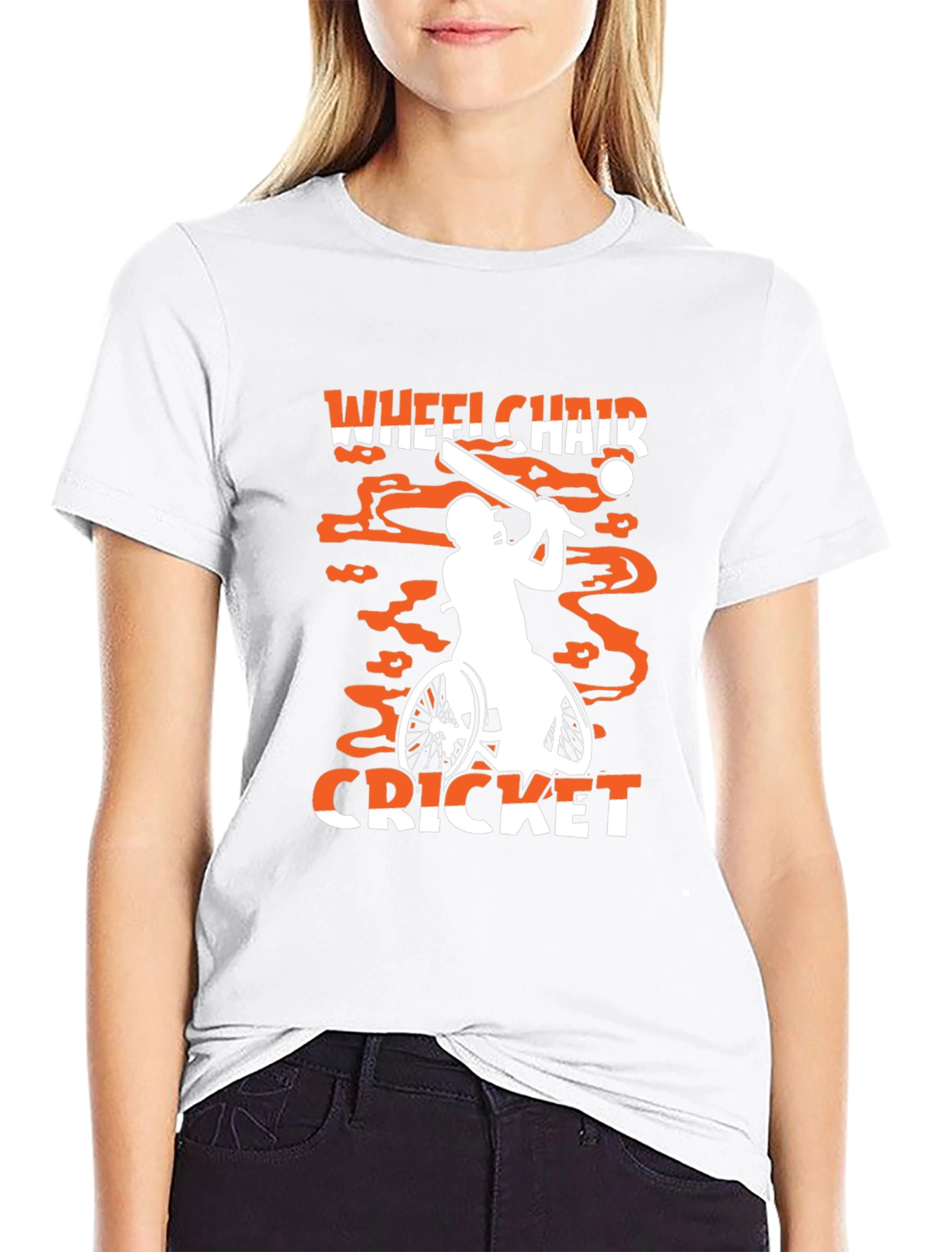 Wheelchair Cricket Graphic T-Shirt