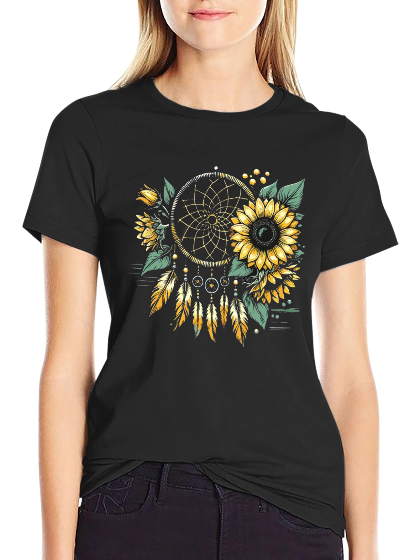 Sunflower Dreamcatcher Graphic Tee